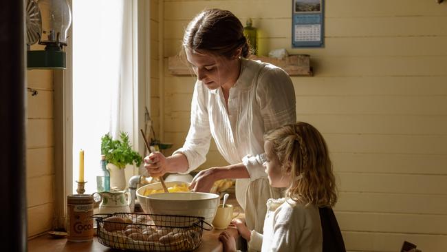 Alicia Vikander and Florence Clery in The Light Between Oceans.