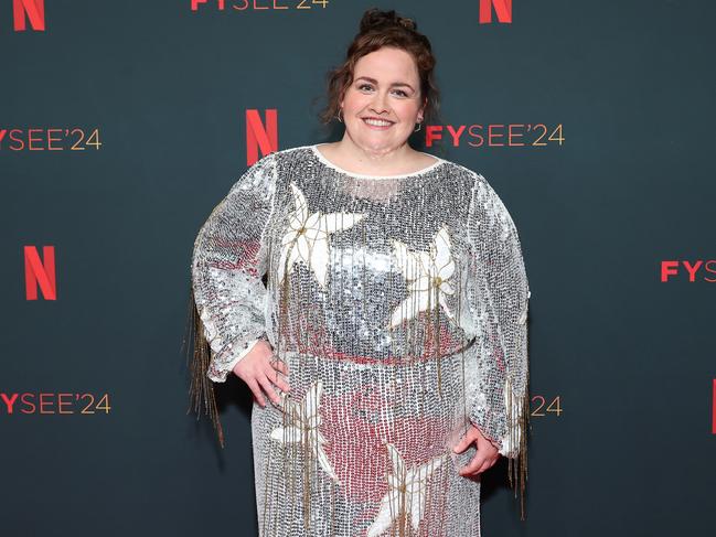 Jessica Gunning attends the Los Angeles special screening and photo call for Netflix's Baby Reindeer. Picture: Getty Images