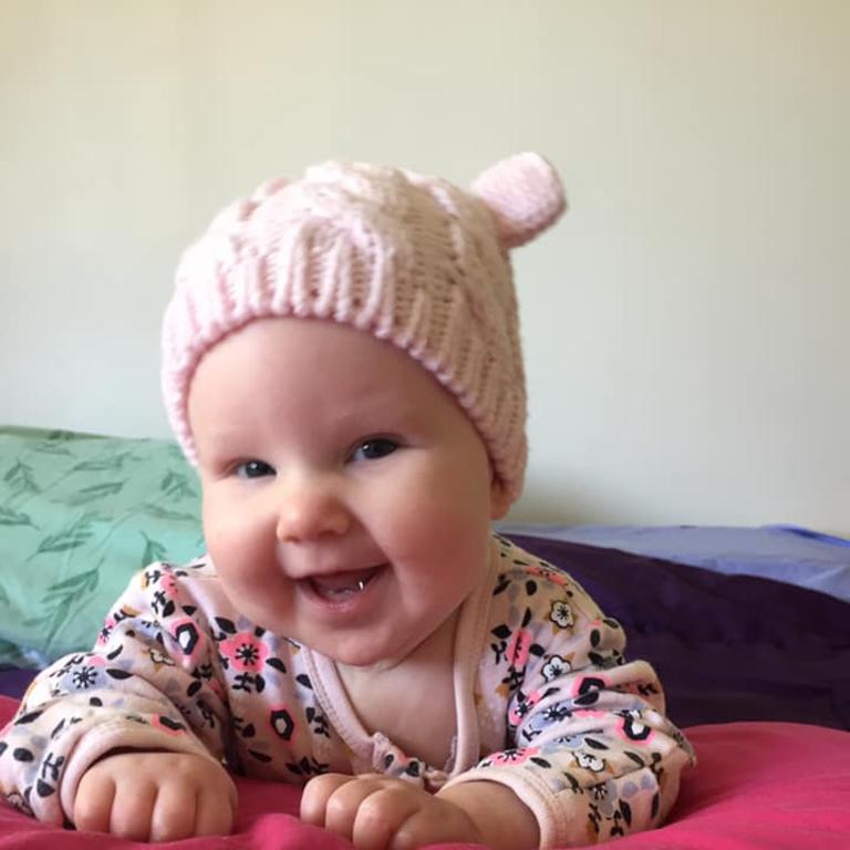 Luna-Maree Iris Heaton, 5 months. Kellie Heaton said: "She is our beautiful rainbow baby and bring pure joy to our whole family".