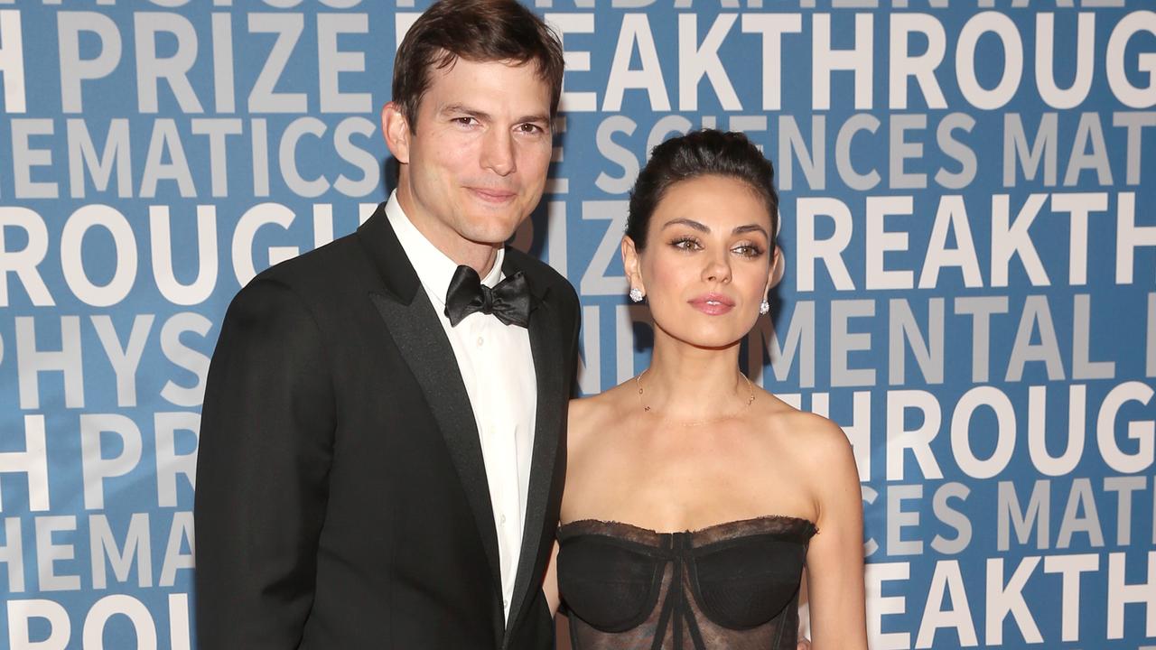 Ashton Kutcher and Mila Kunis have sparked a debate after revealing they only bath their children if they see dirt. Picture: Jesse Grant/Getty Images