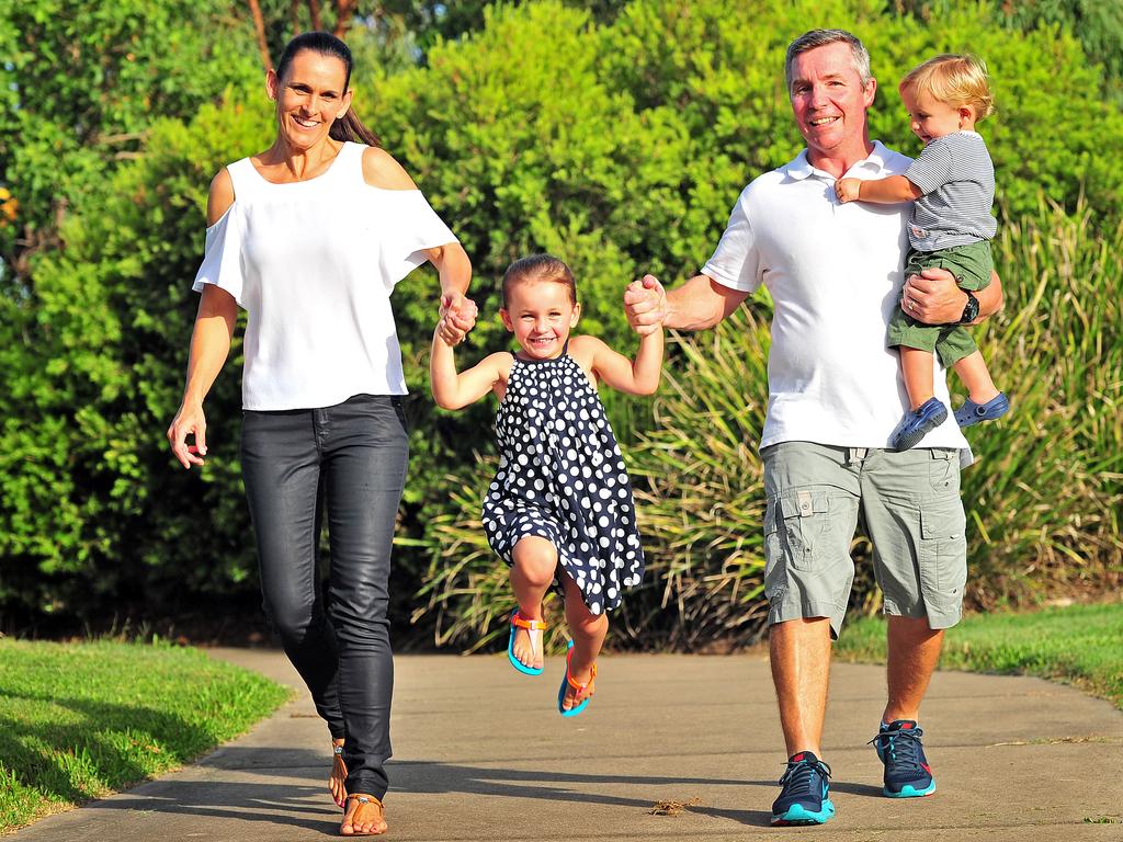 (L-R) Amanda, Emerson, Paul and Jed Green in 2014. Picture: Wesley Monts