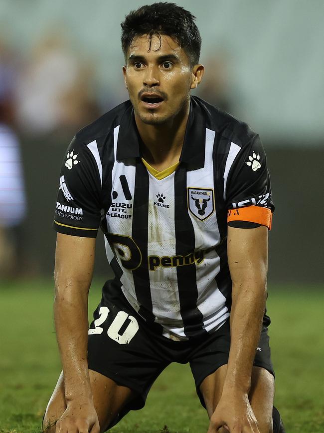 Captain of the Macarthur A-League team Ulises Dávila. Picture: Getty Images