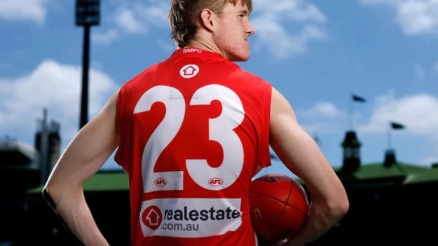 Sydney Swans draftee Ned Bowman will wear Lance Franklin's number 23