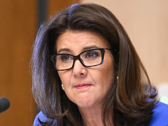 CANBERRA, AUSTRALIA  - NewsWire Photos - February 24 2025: Senator Jane Hume during the Finance and Public Administration Estimates at Parliament House in Canberra. Picture: NewsWire / Martin Ollman