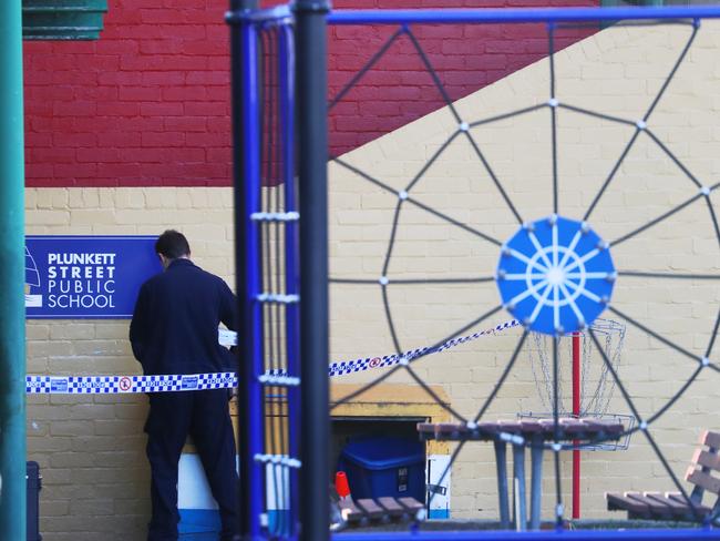 Police are investigating a stabbing at Plunkett Street Public School.