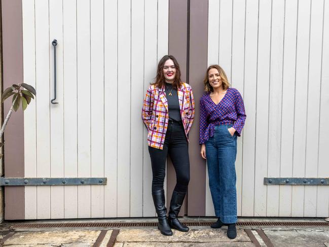 Lucy Wark (left) and Georgia Grace have created the Modern Guide To Sex, aimed at giving adults of all ages the sex education they didn’t get in school. Picture: Ryan Osland