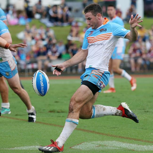 Northern Pride v Townsville Blackhawks trial game at Barlow Park. Pride's Jack Campagnolo. PICTURE: STEWART McLEAN