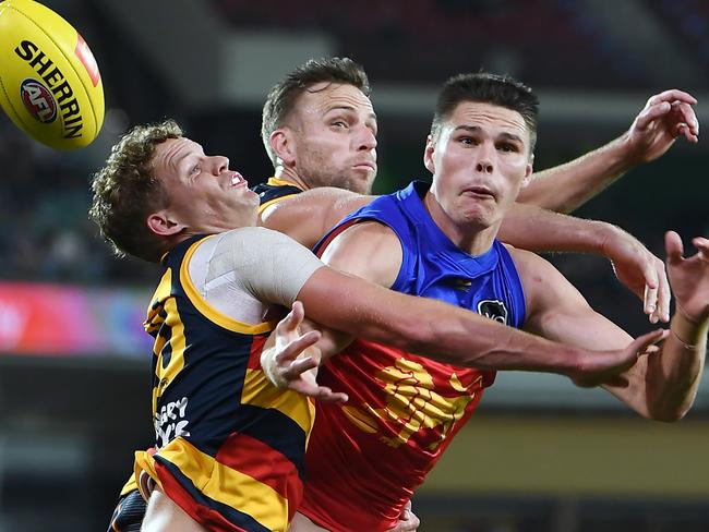 Adelaide and Brisbane clash on Friday night. Picture: Getty Images