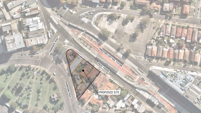 The proposed building site in Kingsford.