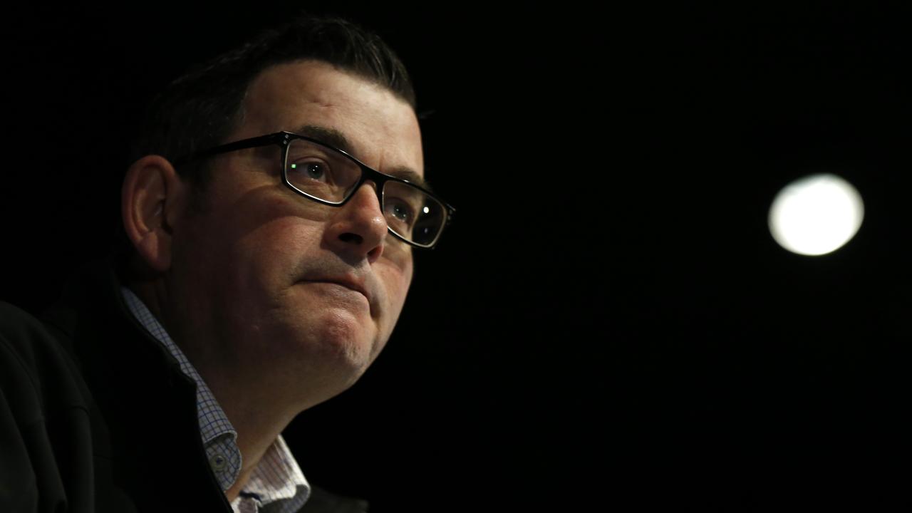 Victorian Premier Daniel Andrews is grappling with the state’s steep second wave of coronavirus infections. Picture: Getty Images