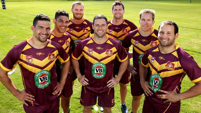 Northern Rivers products in the 2017 NSW Country team: Cody Walker, Brian Kelly, Cheyse Blair, Michael Gordon, Anthony Don, Mitch Aubusson and Tyrone Roberts. Picture: Gregg Porteous