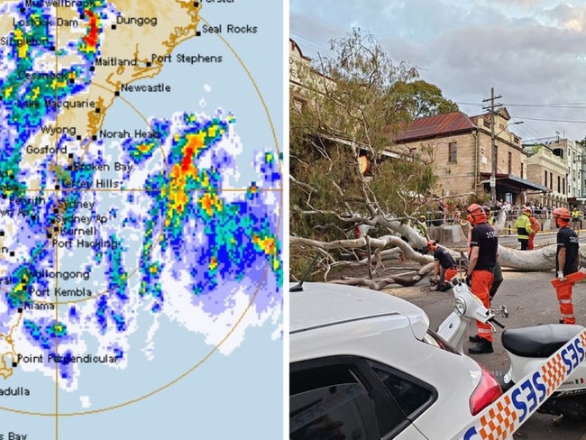 A storm system lashed NSW on Wednesday. Picture: NCA NewsWire