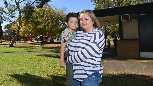 Lisa Michael with her five-year-old son, Samuel. Picture: Keryn Stevens