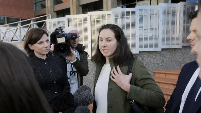 Sarah Bowles defended her mother following the High Court ruling. Picture: MATT THOMPSON