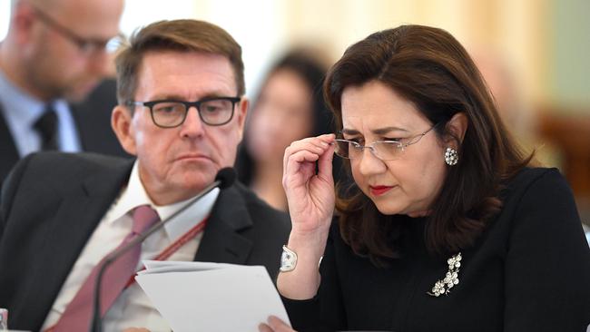 Queensland Premier Annastacia Palaszczuk has received a letter from a woman who fears for her life. (AAP Image/Dave Hunt)