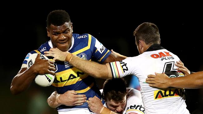 Maika Sivo was handed his debut after impressing during a trial match against the Panthers. Picture: Getty Images