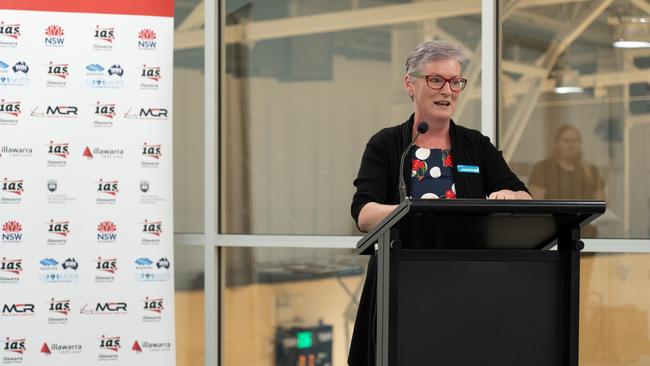 Shoalhaven City Council mayor Amanda Findley during a presentation at the Illawarra Academy of Sport in Nowra. Picture: Supplied