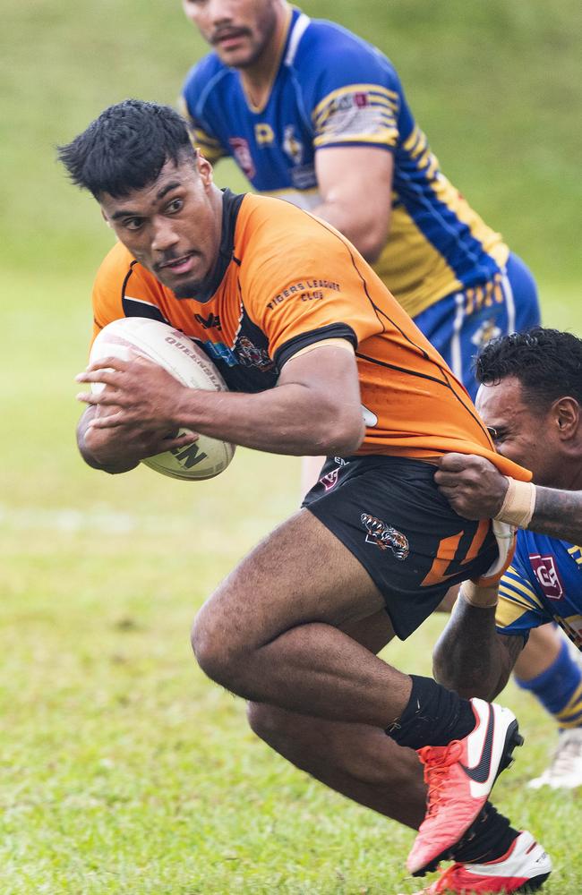 CDRL - Kangaroos V Tully. - Tully's Lonnie Papani during the game against Tully at Vico Oval. Picture: brian Cassey