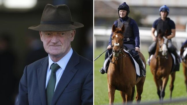 Irish trainer Willie Mullins and Vauban.