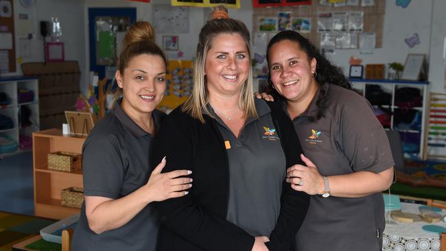 Ms Murphy with colleagues Irena Nastevski and Lesley Thorp. Picture: Josie Hayden