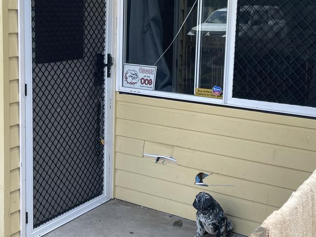 A vicious dog attack occurred at the doorway of this Lonerganne St property in Garbutt. Picture: Leighton Smith.