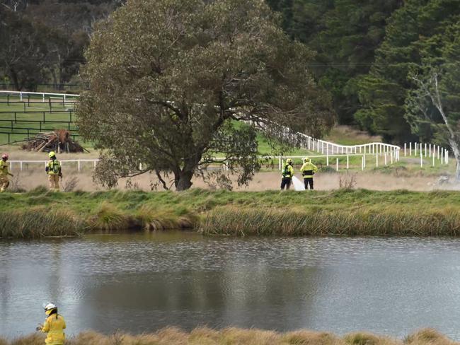 The scene of the fatal plane crash near Queanbeyan. Picture: OnScene ACT