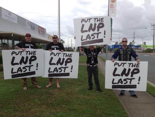 A spokesman for the Immigration Minister said the bikie connection would be a ‘test for Bill Shorten’s leadership’ to see if he would condemn the group.