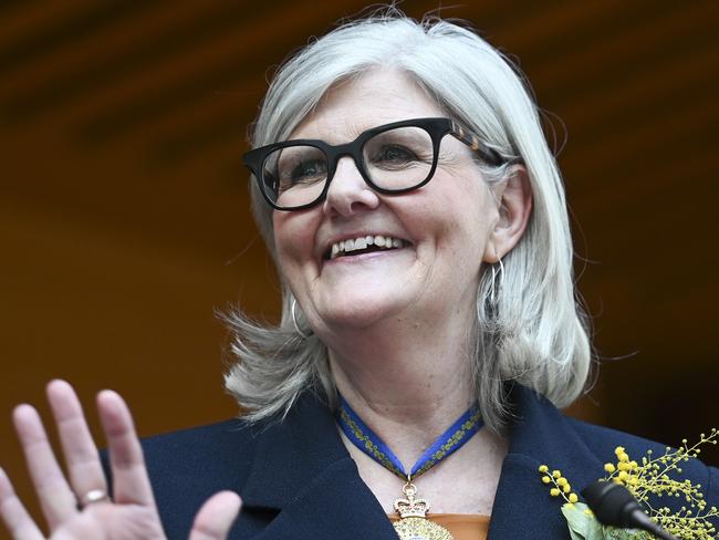 CANBERRA, Australia - NewsWire Photos - July 1, 2024: Samantha Mostyn is sworn in as Governor General Swearing at Parliament House in Canberra. Picture: NewsWire / Martin Ollman