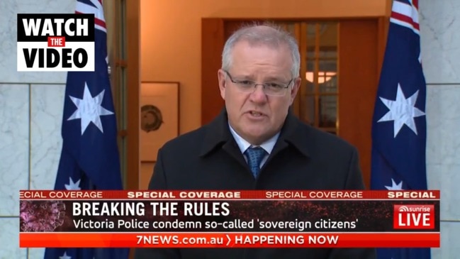 Scott Morrison's message to 'sovereign citizens': "Get real" (Sunrise)