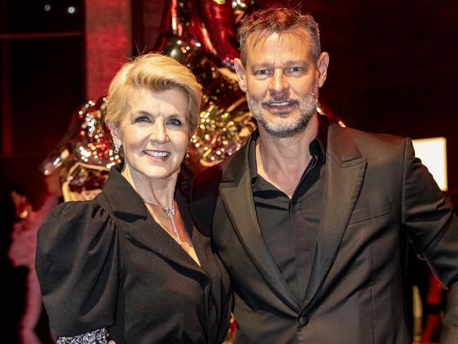 Ms Bishop and Mr Hepworth both wore black. Picture: Sam Tabone/Getty Images for NGV)