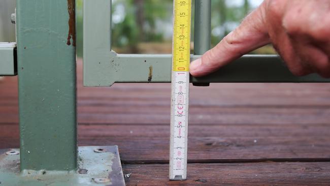 A pool could fail a compliance inspection by millimetres, costing property owners tens of thousands of dollars to fix up. Picture: Steve Pohlner