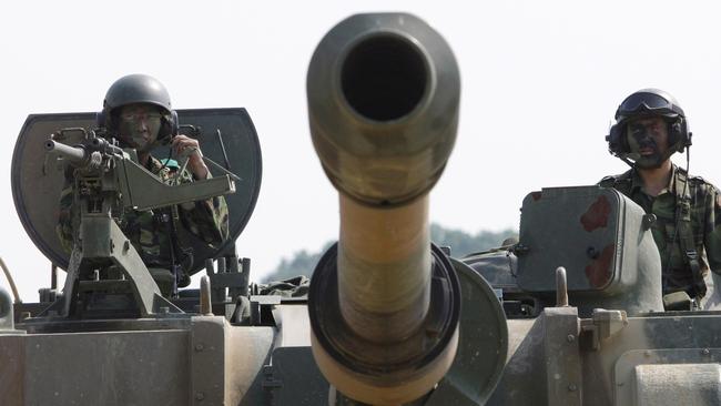 A K-9 self-propelled howitzer. Picture: AP