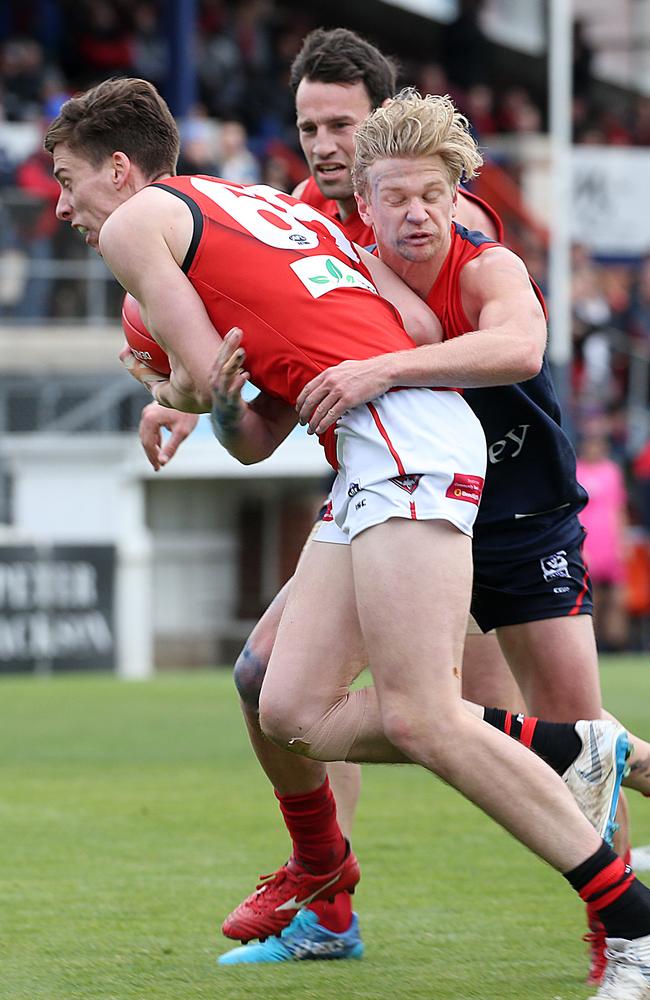 Edyn Sibbald marks for the Dons.