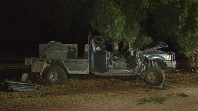 A 27-year-old man has died in a horror crash at Shea Oak Log on Thursday night. Picture: 7NEWS