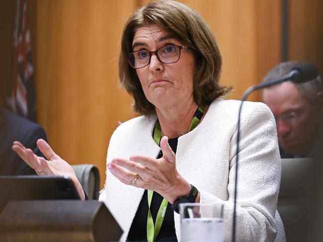 CANBERRA, AUSTRALIA, NewsWire Photos. FEBRUARY 9, 2024: Governor of the Reserve Bank of Australia, Michele Bullock appears before House Economics Committee at Parliament House in Canberra Picture: NCA NewsWire / Martin Ollman