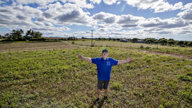 Alan McIntosh is sick of watching the debate about the Tweed hospital site rage on. He has decided to step in and offer up his property in Cudgen for development instead ....FOR FREE. Picture: Jerad Williams