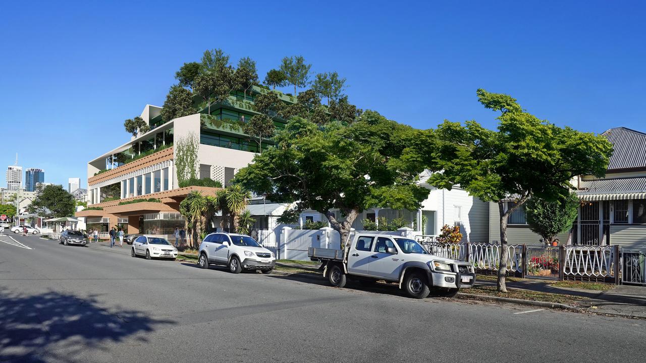 Zagame Corporation's revised mixed-use development on the corner of James and Harcourt streets, Fortitude Valley.