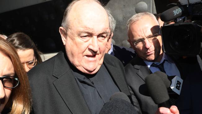 Adelaide Archbishop Philip Wilson was sentenced to 6 months home detention today at Newcastle local court after concealing sex abuse by a priest decades ago in NSW. Picture: Adam Taylor