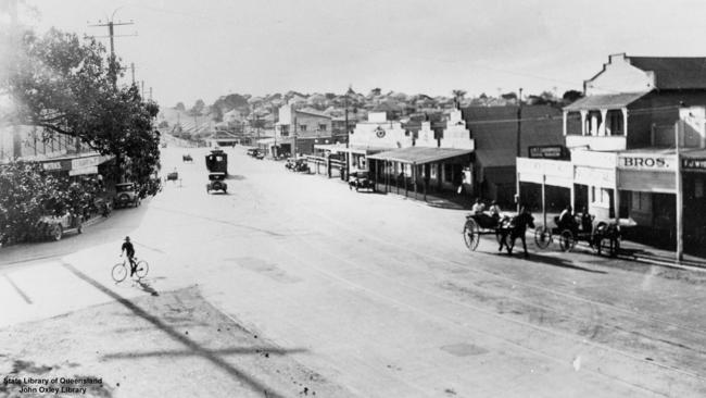 The intersection of Old Cleveland Rd and Logan Rd, Stones Corner, in 1928. The suburb has come a long way since the twenties but has further to go, say local business owners.