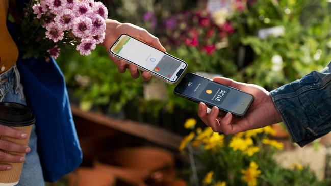 Government figures show 35 per cent of total card transactions in the June quarter 2023 were made with digital wallets. Picture: Supplied.