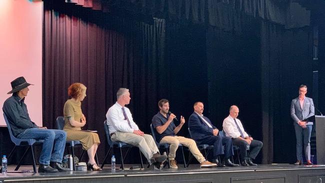 Candidates at the Gympie state election debate held last week.