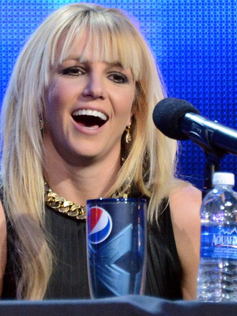 All smiles at a press conference for The X Factor … Picture: AFP