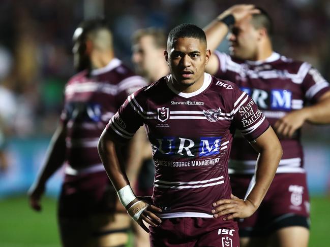 Manase Fainu allegedly stabbed a man in the back with a steak knife. Picture: AAP / Brendon Thorne.