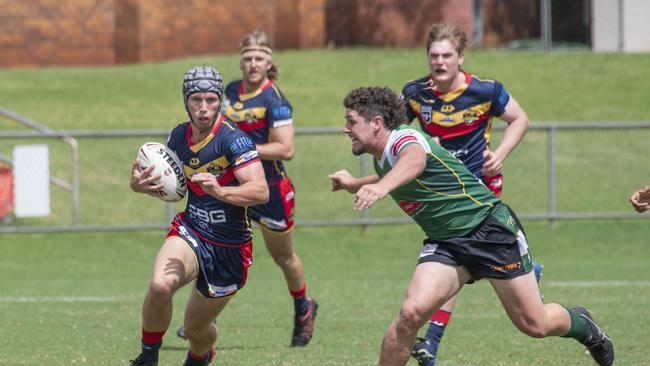 Ipswich SHS’s Jack Laing playing Meninga Cup. Picture: Nev Madsen.