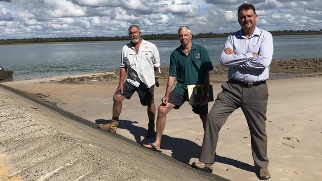 Burnett MP Stephen Bennett and Woodgate locals have been campaigning for safety improvements to the Walkers Point Boat Ramp.