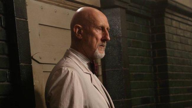 James Cromwell’s American Horror Story character Dr Arthur Arden’s cruelty knows no bounds, but it’s the real-life cruelty in the Australian meat industry that really concerns the actor. (Pic: AHS)