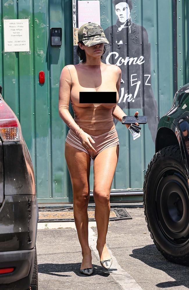 Kanye West’s Australian wife, Bianca Censori, has always been known for her wild outfits - and she really kicked it up a notch this year. Picture: Yeezilians/Backgrid