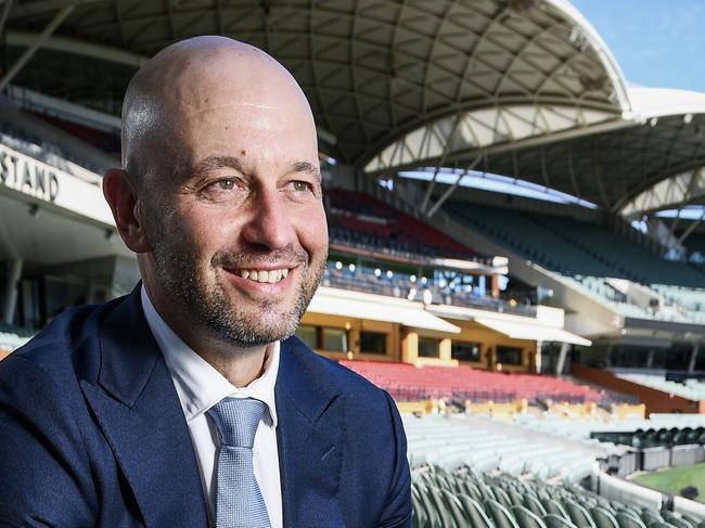ADELAIDE, AUSTRALIA - DECEMBER 05:  Newly appointed CA CEO Todd Greenberg poses during a Cricket Australia media opportunity at Adelaide Oval on December 05, 2024 in Adelaide, Australia. (Photo by Mark Brake/Getty Images for Cricket Australia)