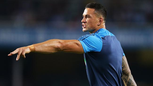 Sonny Bill Williams helped the Blues to a dominant win over the Waratahs.