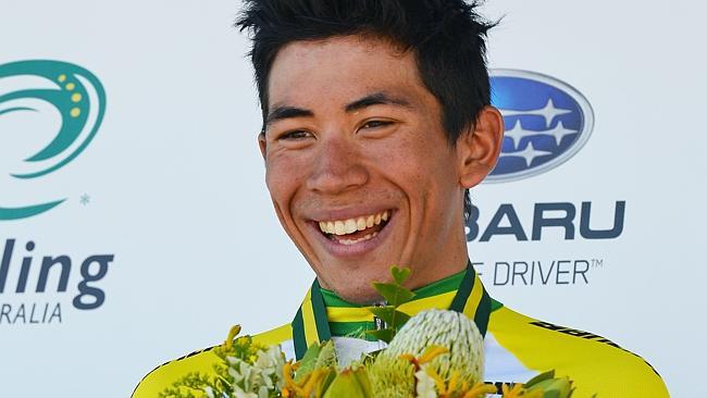 Caleb Ewan takes out another win in the U23 Road race at the Road National cycling championships at Buninyong.